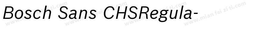 Bosch Sans CHSRegula字体转换